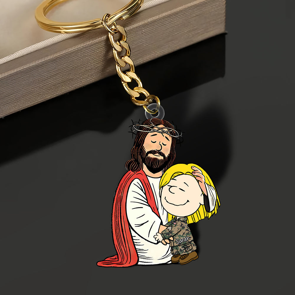 Personalized Gifts For Christians Keychain, Jesus Christ Support Your Job 02qhqn160125hg-Homacus
