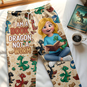 Book Dragon Pajama Pants - Personalized Gifts For Book Lovers 05naqn171225-Homacus