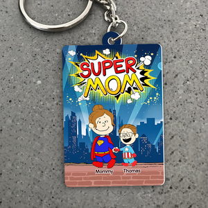 Personalized Gifts For Mom Keychain 03topu200325pa Super Mom-Homacus