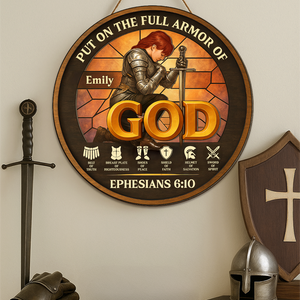 Personalized Woman Warrior of God Put On The Full Armor Of God Ephesians 6-10 01hupu060625-Homacus