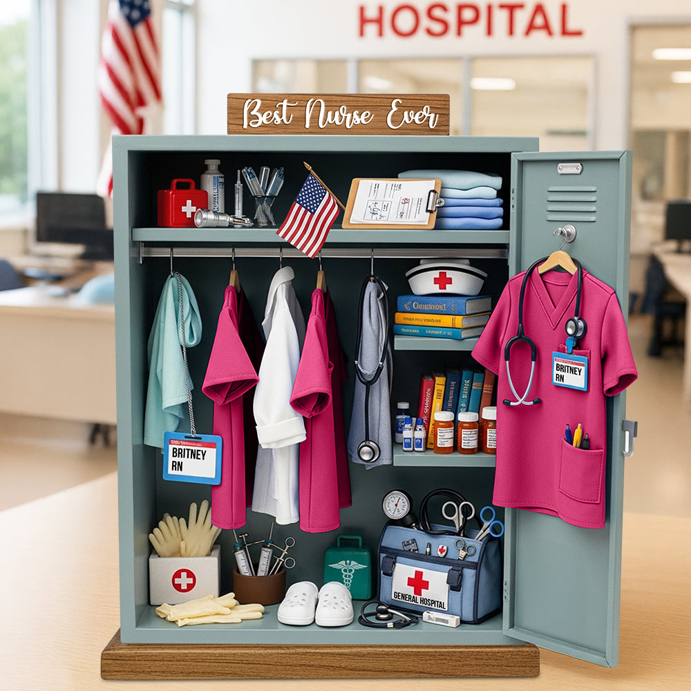 Nurse Personal Locker Acrylic Plaque Personalized Christmas Gifts For Nurse 05qhdt050625-Homacus