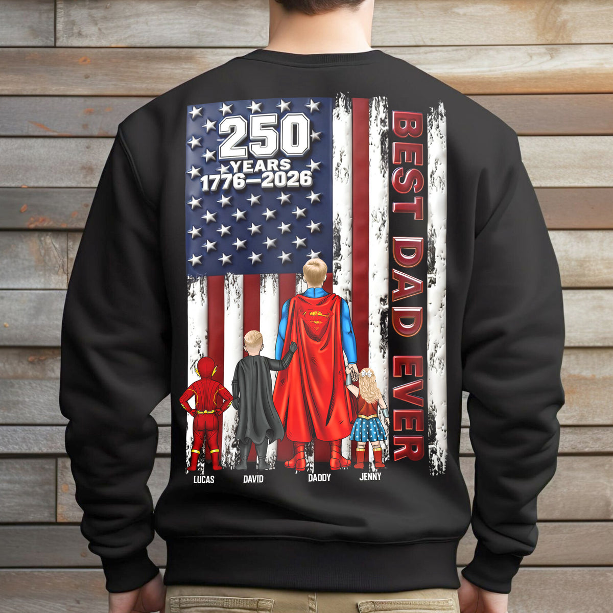 250 Years Best Dad Ever Shirt Personalized Gifts For Dad 032NATN260226-Homacus