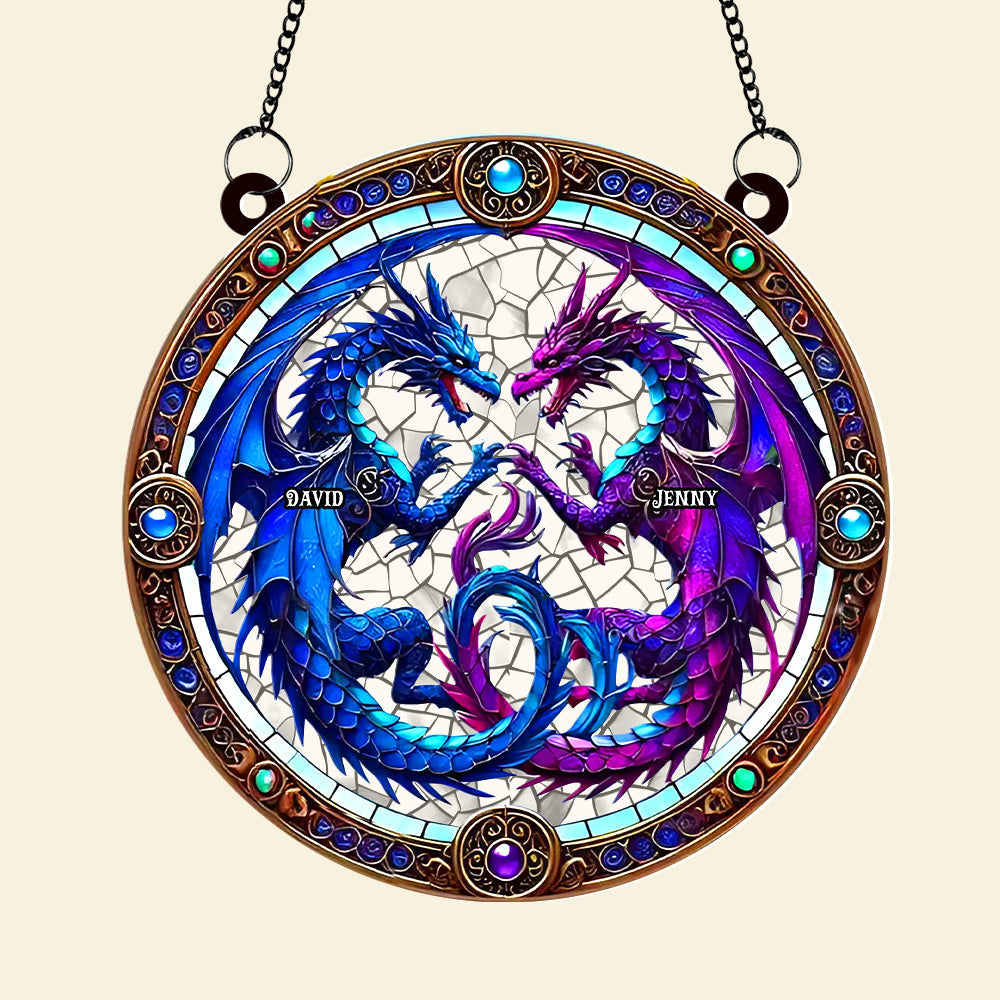 Personalized Gifts For Dragon Lovers Sun Catcher Ornament 02hutn210824-Homacus