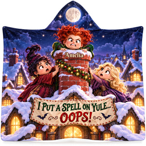 Macabre Spell Sisters Whimsical Christmas Night Hood Blanket - Personalized Christmas Gifts 05hadt241026-Homacus