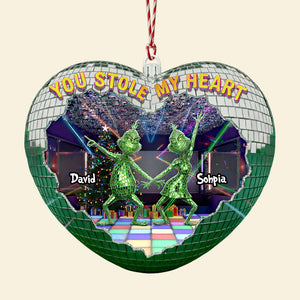 Couple Disco Christmas Ornament Personalized Gifts For Couple 02TGDT120925-Homacus