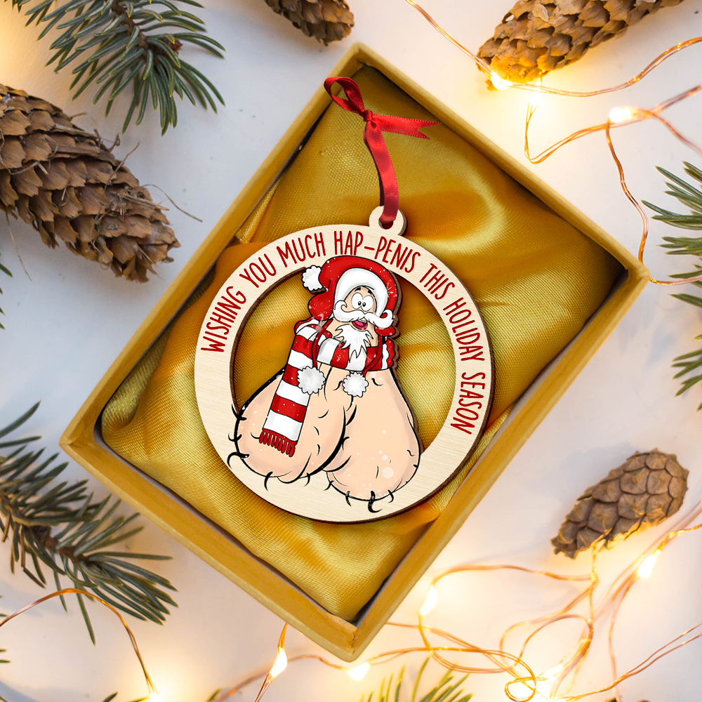 Funny Christmas Gifts For Couple Wood Ornament 01ohpu091024-Homacus