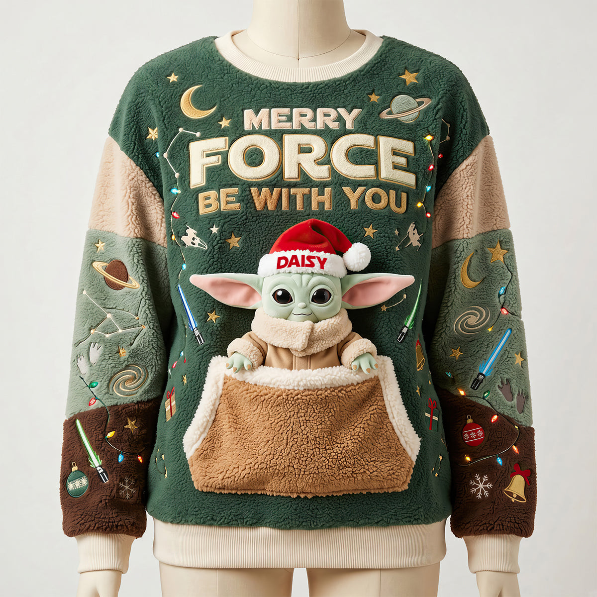 Merry Force Be With You Shirt - Personalized Gifts For Christmas Universe Theme Shirt 04NADT170926