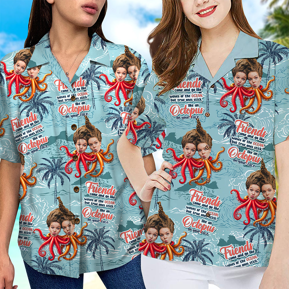 Friends Hawaiian Shirt - Custom Face Photo Gifts Custom Photo Gifts-Homacus