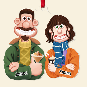 Personalized Gift For Couple Christmas Ornament 06ACPU121124PA-Homacus