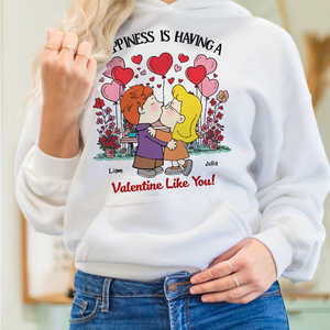 Personalized Gifts For Couple Shirt Valentine Happiness 06xqpu291124hg-Homacus