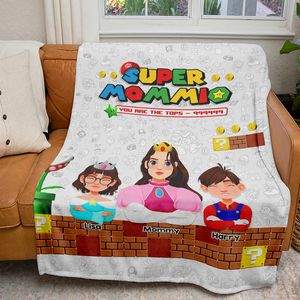 Personalized Gifts For Mom Blanket Super Mom 03ACHU220325PA-Homacus