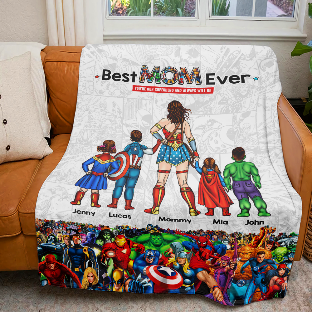 Personalized Gifts For Mom Blanket Best Mom Ever Mother's Day 01ACHU210325PA-Homacus