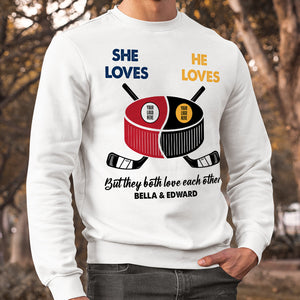 Personalized Gifts For Ice Hockey Lovers Couple Shirt 03huhu300123-Homacus