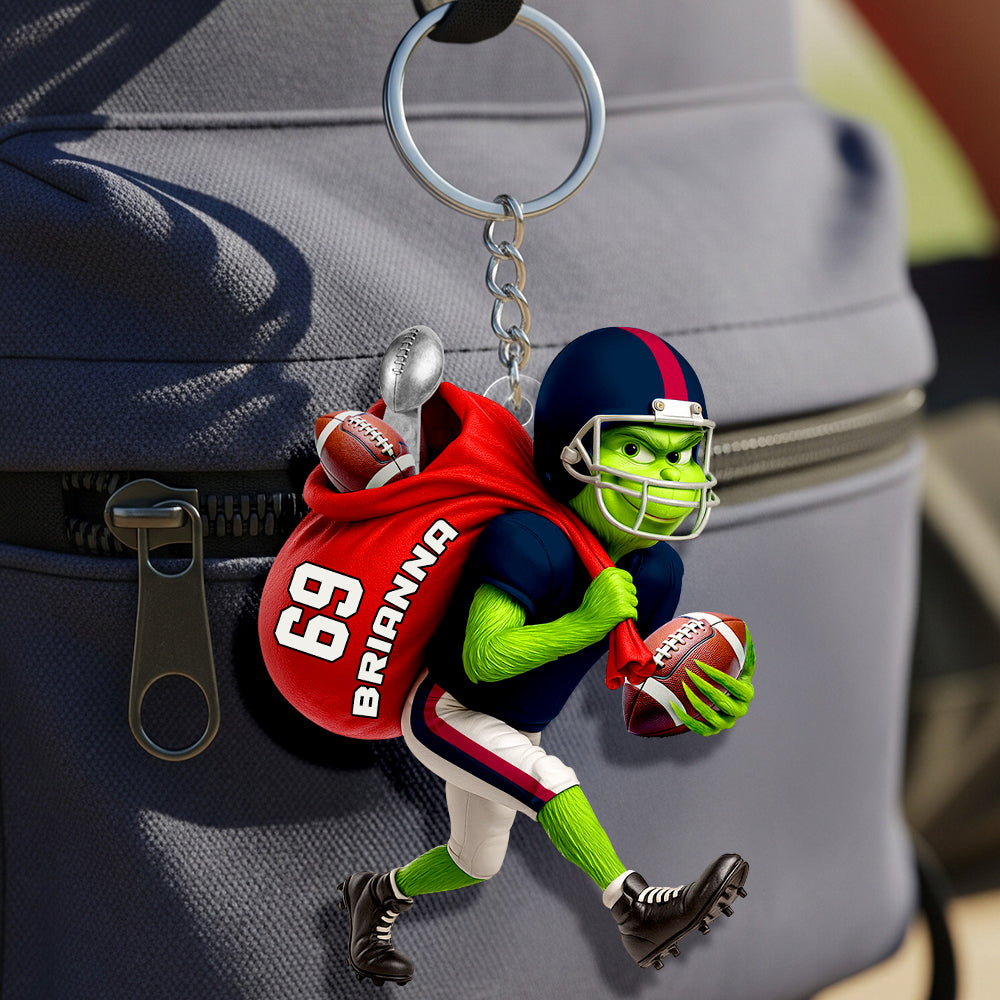 Football Thief Keychain Personalized Gifts For Football Lovers 01HUDT100725-Homacus