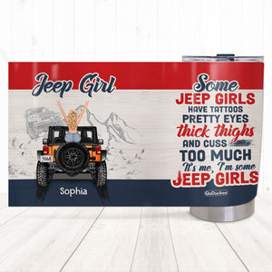 Personalized Gifts For Her Tumbler Some Girls Have Tattoos Pretty Eyes-Homacus