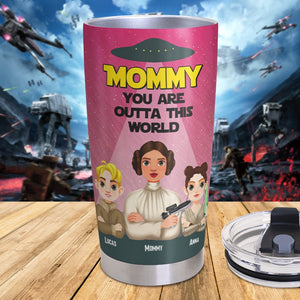 Personalized Gifts For Mom Tumbler 02katn270225hg Mommy You're Outta This World-Homacus