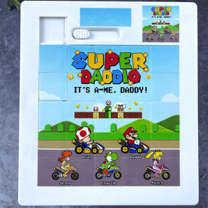 Super Dad Sliding Puzzle - Personalized Gifts For Dad 042nati050425-Homacus