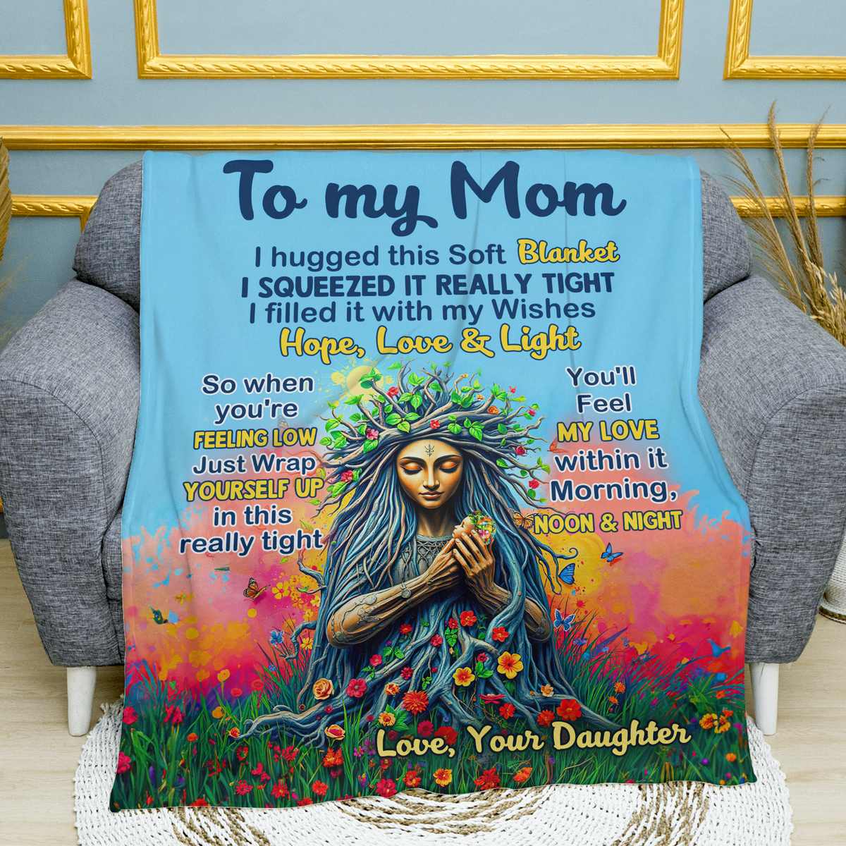 Personalized Gifts For Mom Blanket 05hupu170225 Feel My Love Within It-Homacus