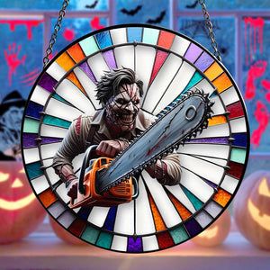 Personalized Gifts For Horror Movie Fans Stained Glass Ornament Halloween Gift 01ACTN260824-Homacus