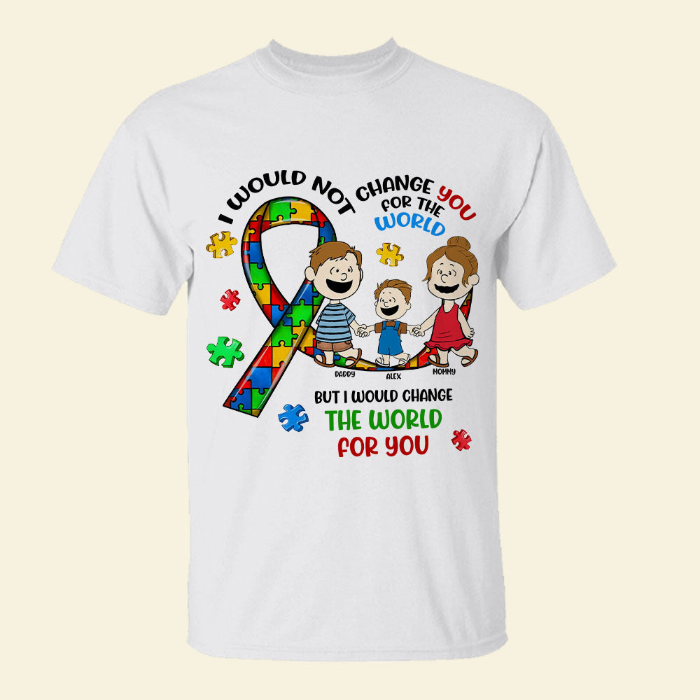 Personalized Gifts For Autism Kids Shirt Cartoon Kid 03TOMH190225HH-Homacus