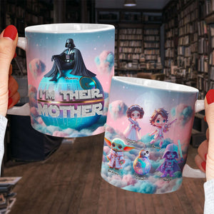 Personalized Gifts For Mom Mug, Dreamy Iridescent Galaxy 02QHLU310325-Homacus