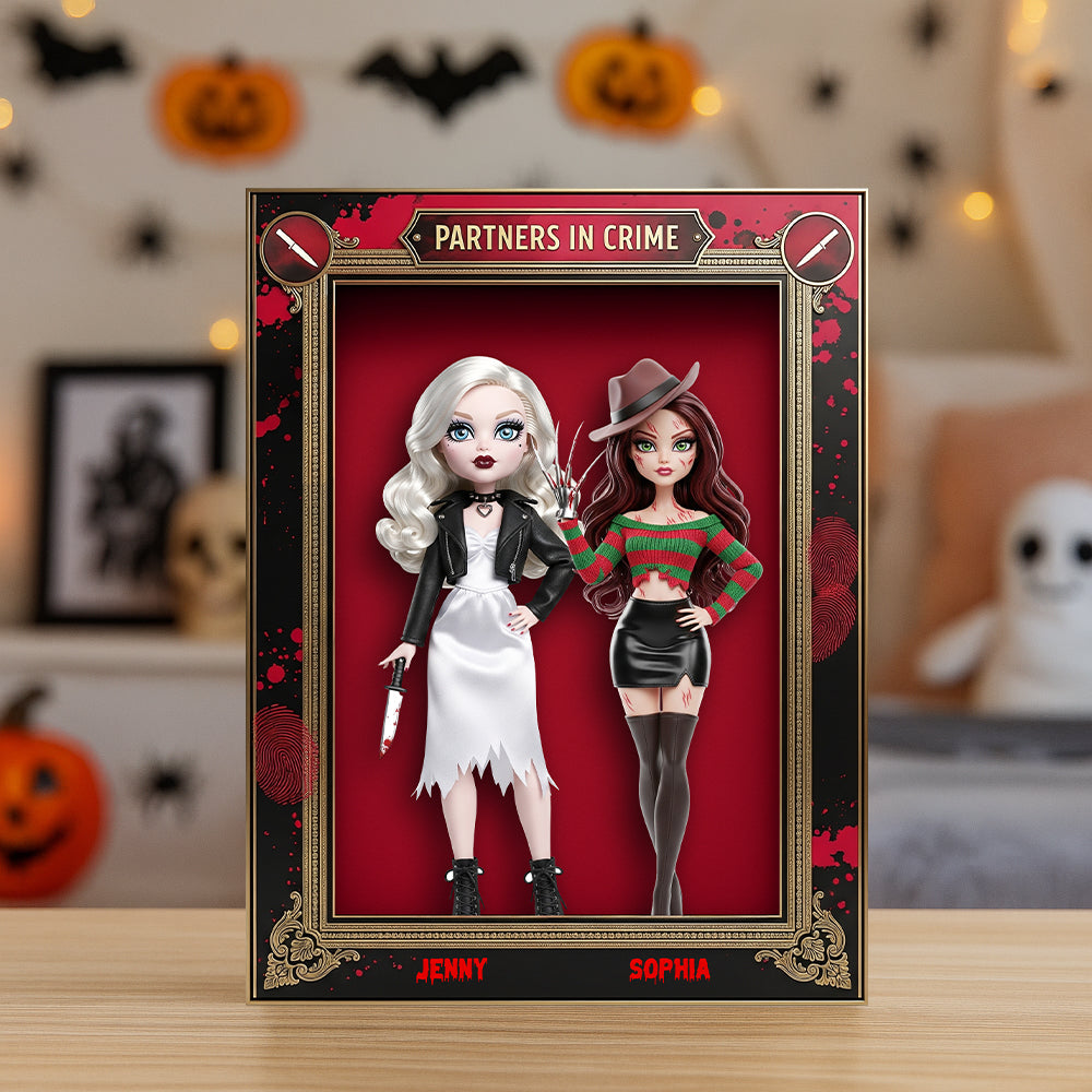 Horror Besties Plaque - Personalized Gifts For Besties 01natn180825-Homacus