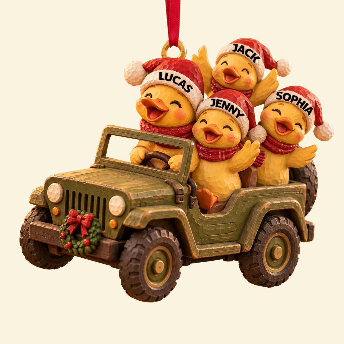 Ducking Fun Squad Ornament, Personalized Gifts For Off-road Lovers 04QHTN101026-Homacus