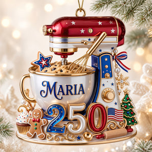 USA 250th Anniversary Stand Mixer Christmas Ornament - Personalized Gifts For Bakers 03pgdt310826-Homacus