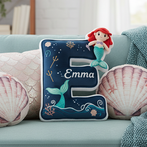 Ocean Alphabet Custom Shaped Pillow - Personalized Gifts For Kid 03kita191225-Homacus