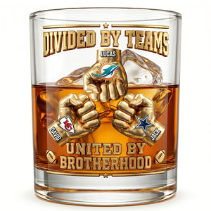 Brotherhood Sport Lover 11oz Round Glass - Personalized Gifts For Brothers Glass 03NATN080626-Homacus