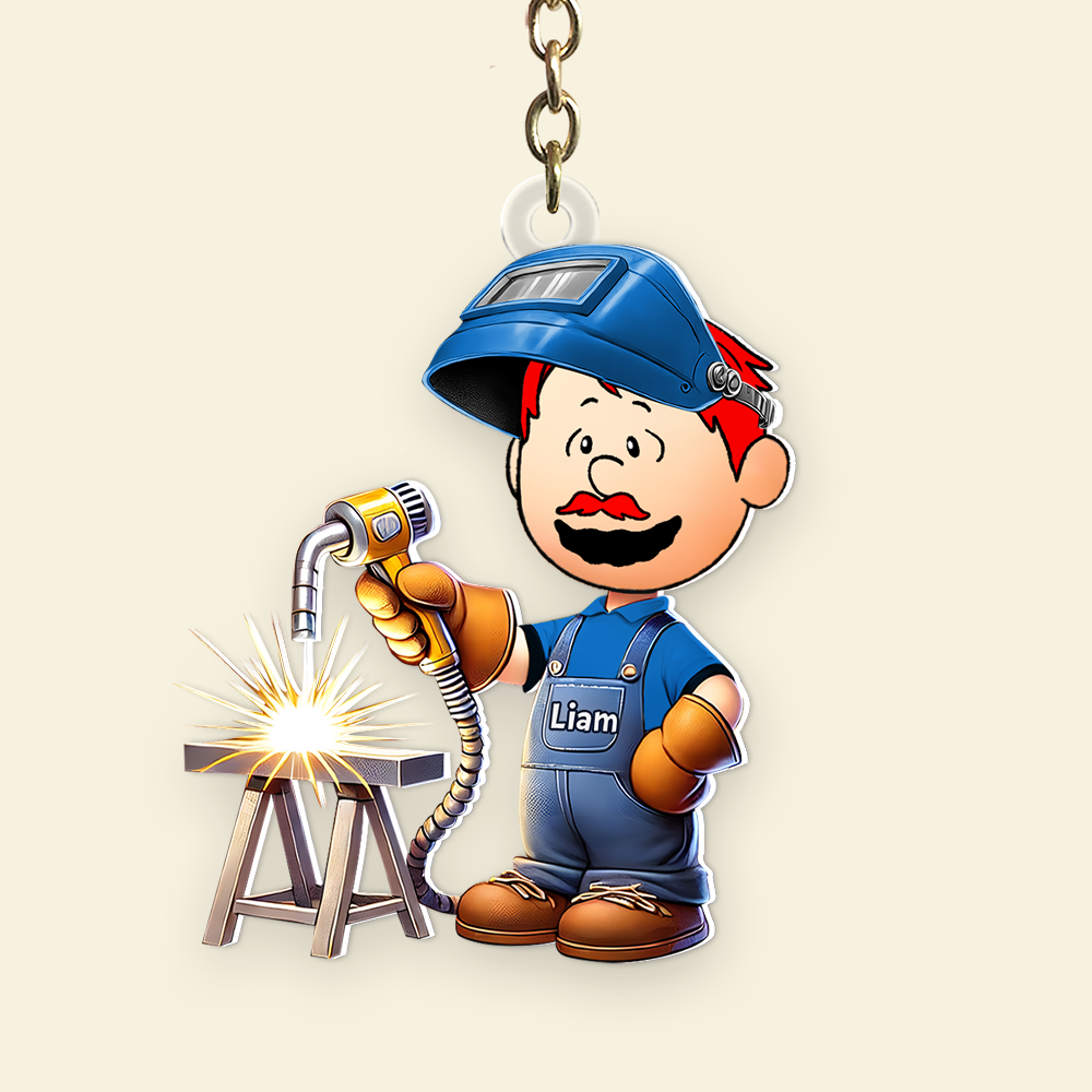 Personalized Gifts For Welder Keychain 03OHPU171224-Homacus
