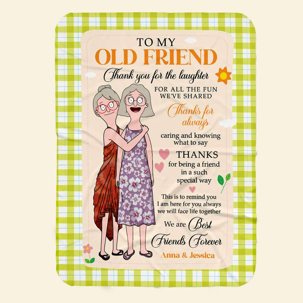 Personalized Gifts For Friend Blanket Best Friends Forever 02ACDT200325HG-Homacus