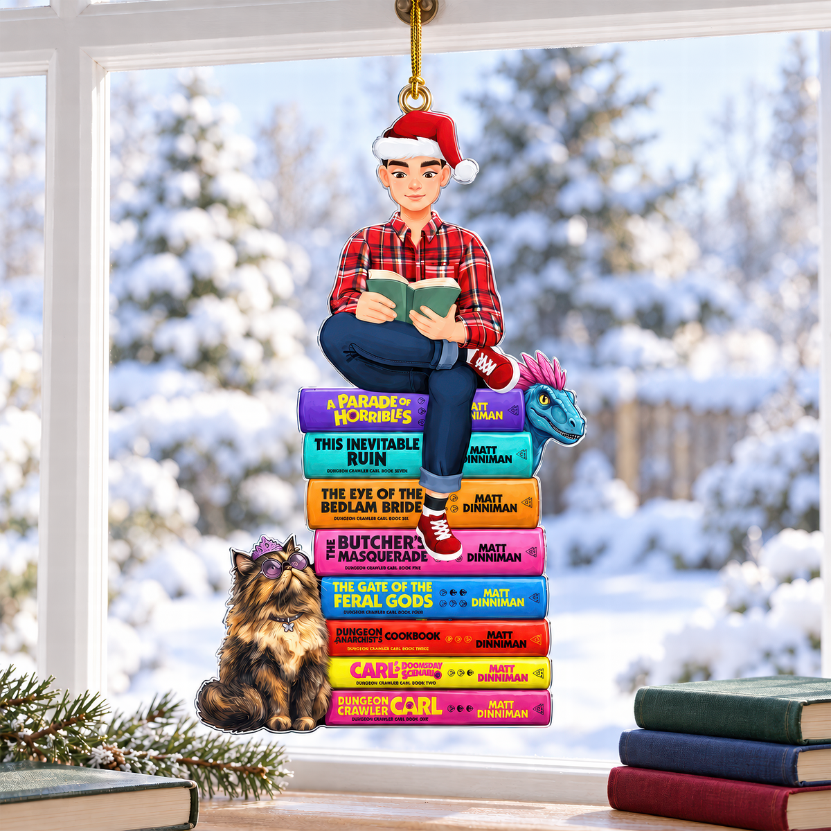 Mystical Bookish Adventure Ornament - Personalized Gift For Book Lovers 03HUQN081026PA-Homacus