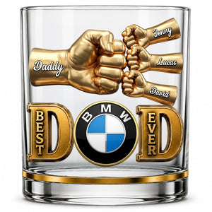 Best Dad Keepsake Glass Mug - Personalized Gifts For Dad 05NATN230526-Homacus