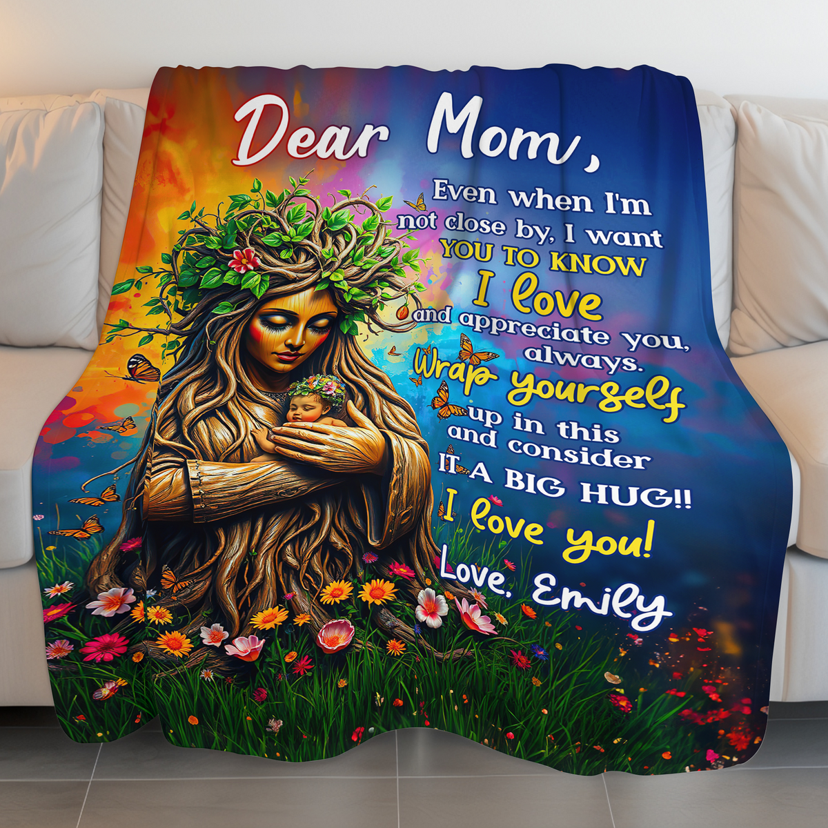 Personalized Gifts For Mom Blanket 04hupu170225 Consider It A Big Hug-Homacus