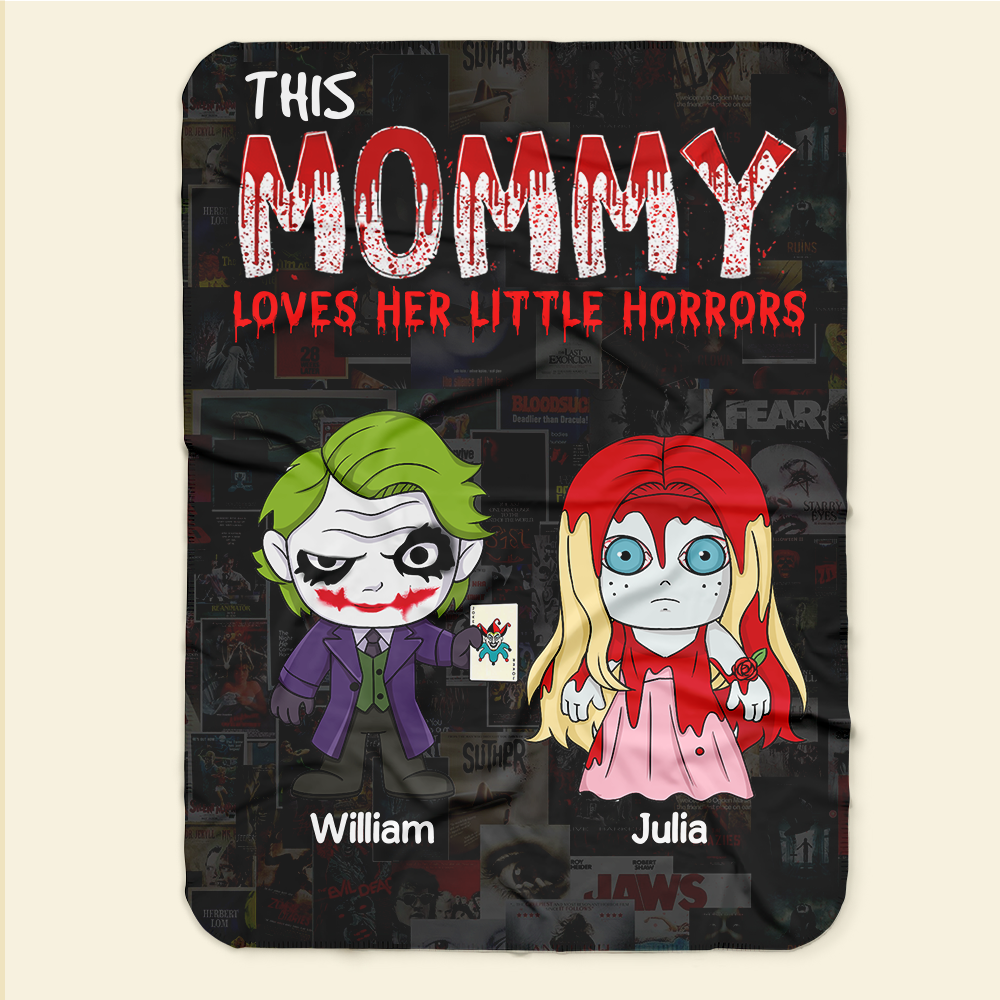 Personalized Gifts For Mom Blanket 04ohpu220225 Little Horrors-Homacus