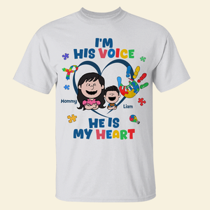 Personalized Gifts For Autism Mom Shirt I'm His Voice 03kapu240225hh-Homacus