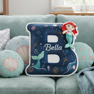 Ocean Alphabet Custom Shaped Pillow - Personalized Gifts For Kid 03kita191225-Homacus