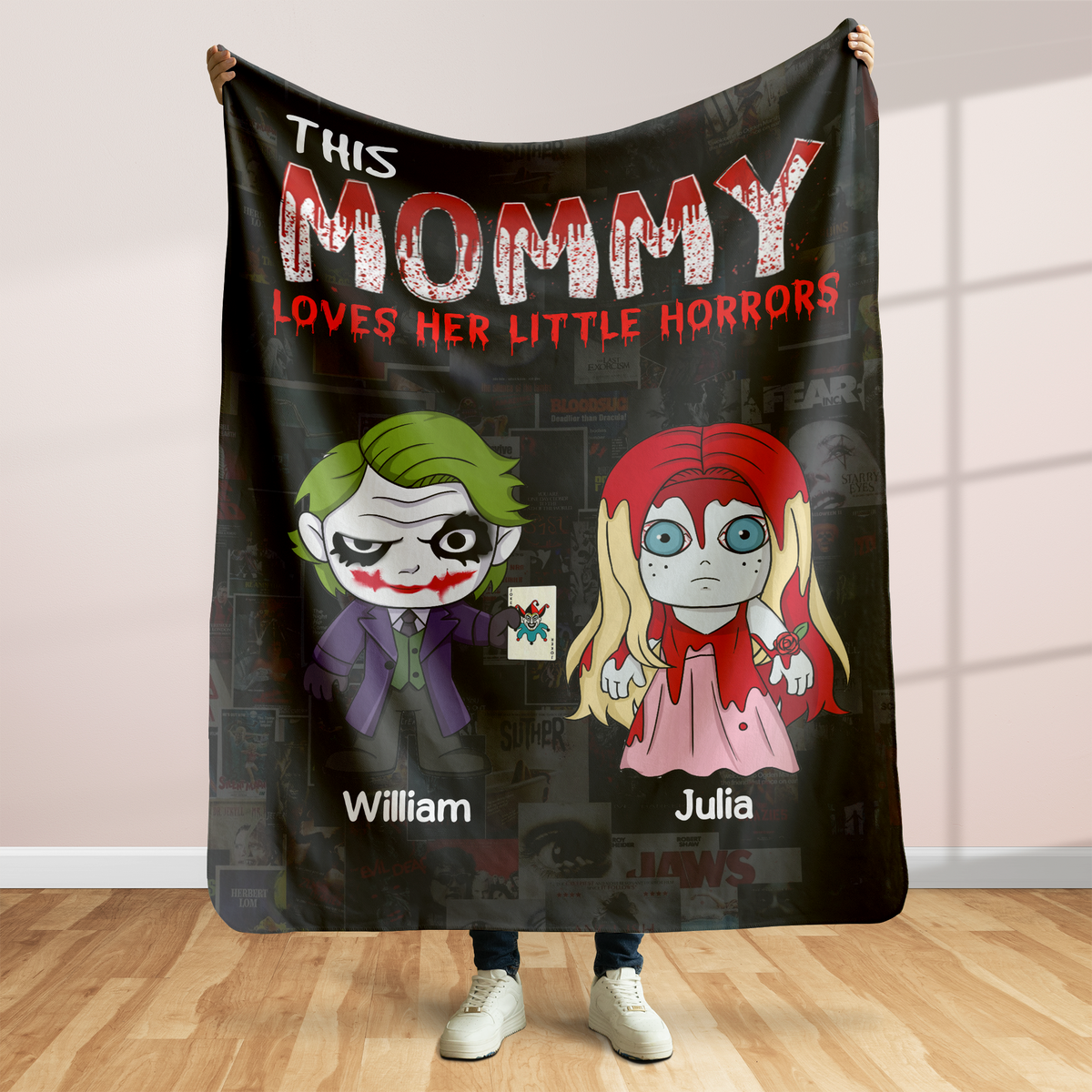 Personalized Gifts For Mom Blanket 04ohpu220225 Little Horrors-Homacus
