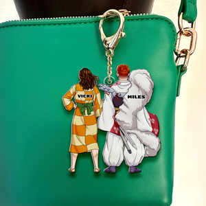 Personalized Gifts For Couple Keychain Anime Couple 06QHHU130125PA-Homacus