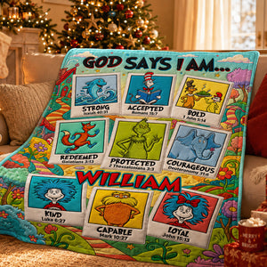 God Say I Am Faithful Blanket - Personalized Gifts For Christian Blanket 01PADT040826