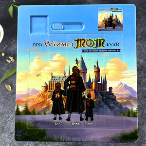 Personalized Gifts For Mom Sliding Puzzle Best Wizard Mom Ever 02ACHU150425TM-Homacus