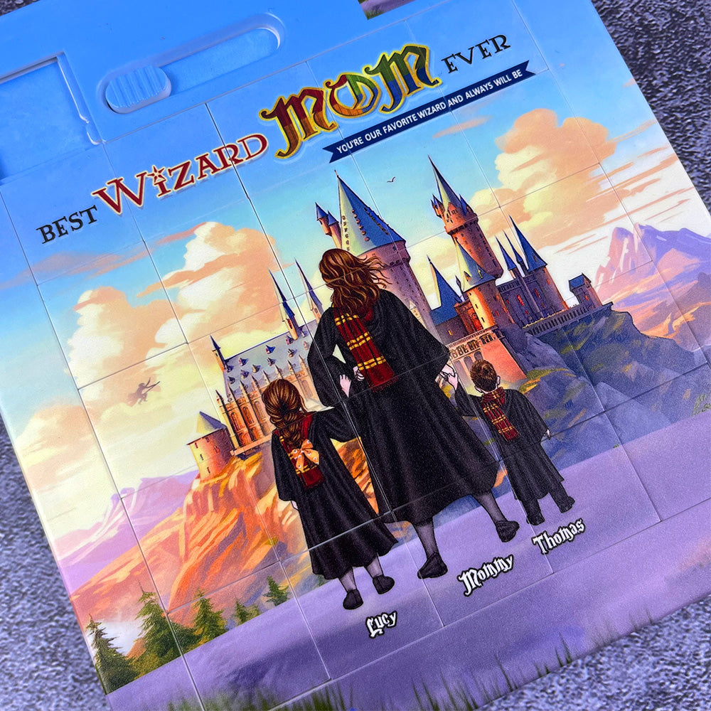 Personalized Gifts For Mom Sliding Puzzle Best Wizard Mom Ever 02ACHU150425TM-Homacus