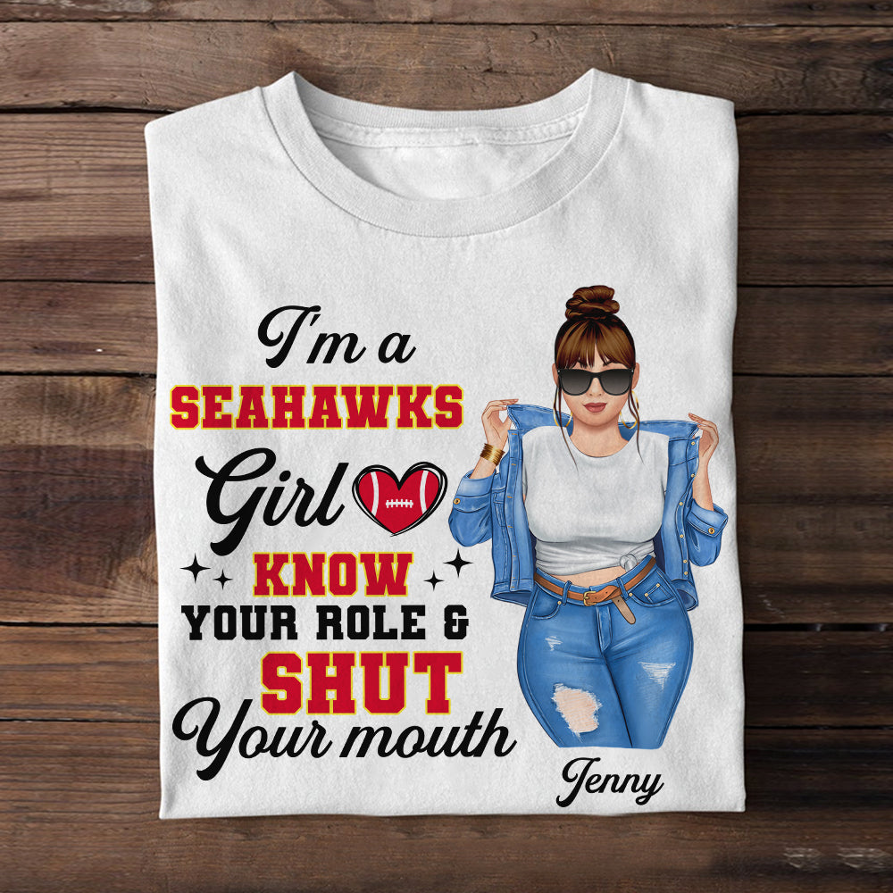 Custom Team Logo Gifts For Football Fan Shirt 04bhtn030223tm American Football Girl-Homacus