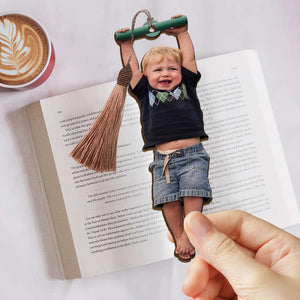 Personalized Gifts For Kids Wooden Bookmark Naughty Swing Kids 04nadt011223-Homacus
