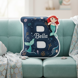Ocean Alphabet Custom Shaped Pillow - Personalized Gifts For Kid 03kita191225-Homacus