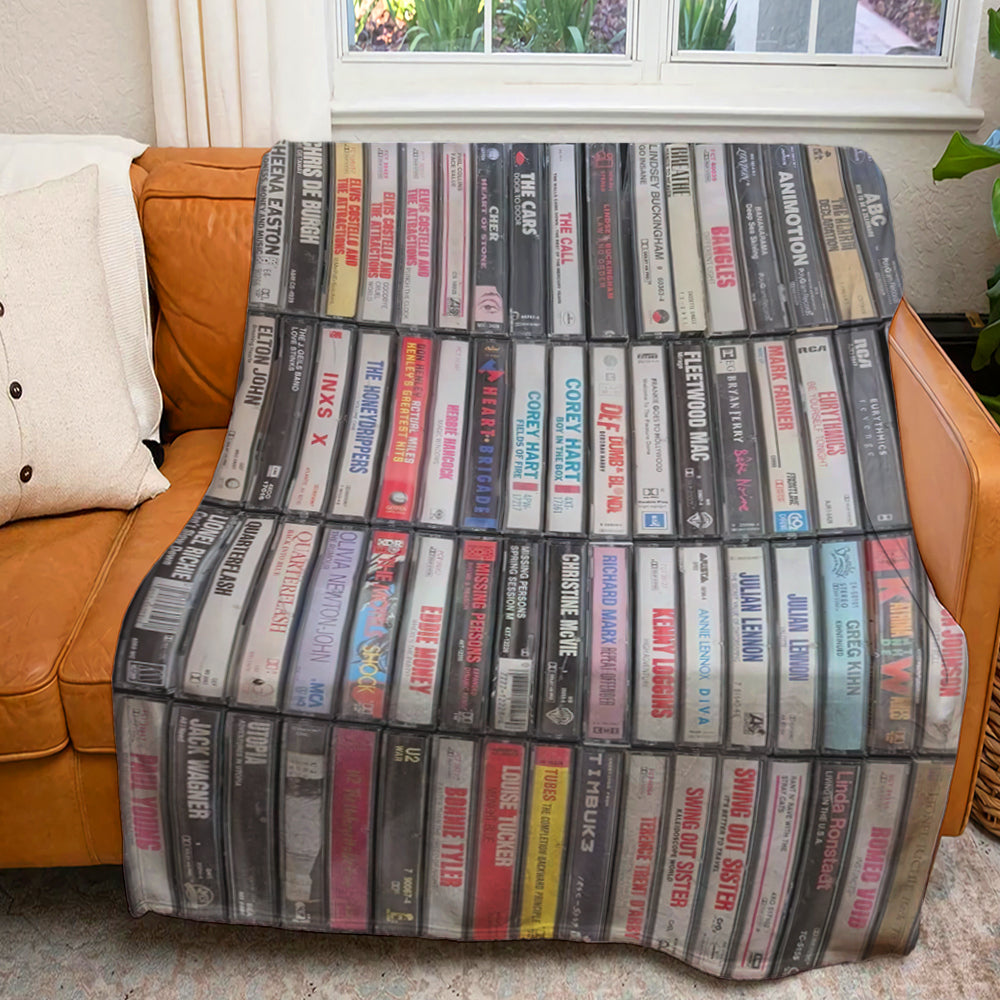 Personalized Gifts For Cassette Tape Lovers Blanket 04ohqn210125-Homacus