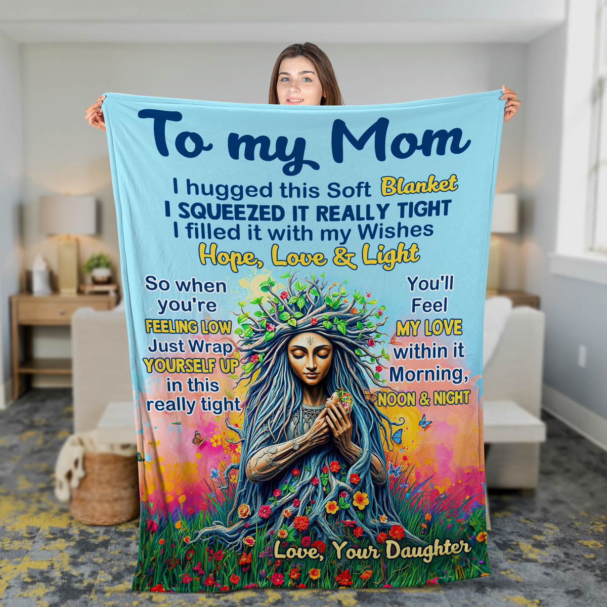 Personalized Gifts For Mom Blanket 05hupu170225 Feel My Love Within It-Homacus