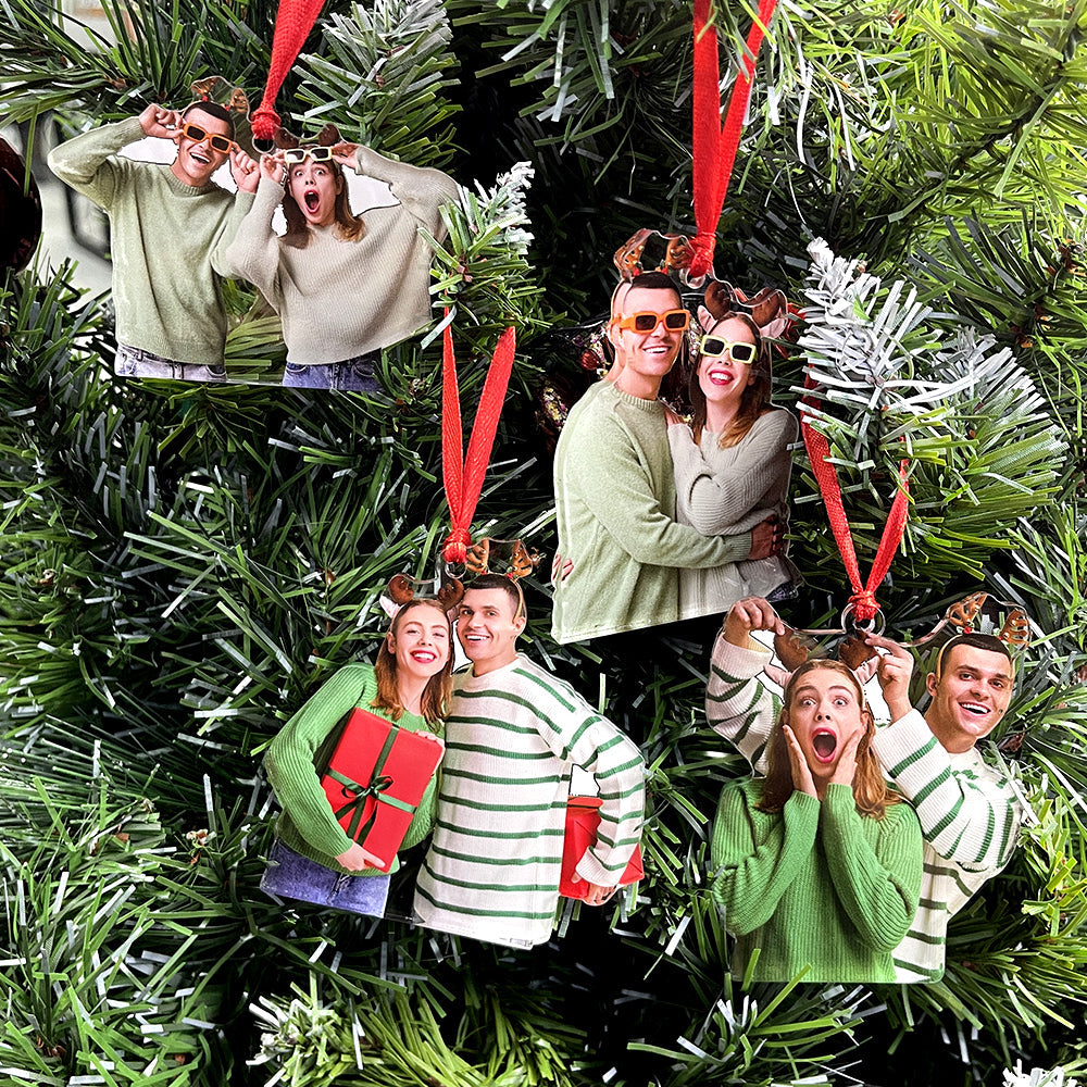 Custom Photo Gifts for Couple Ornament 42acvp140924-Homacus