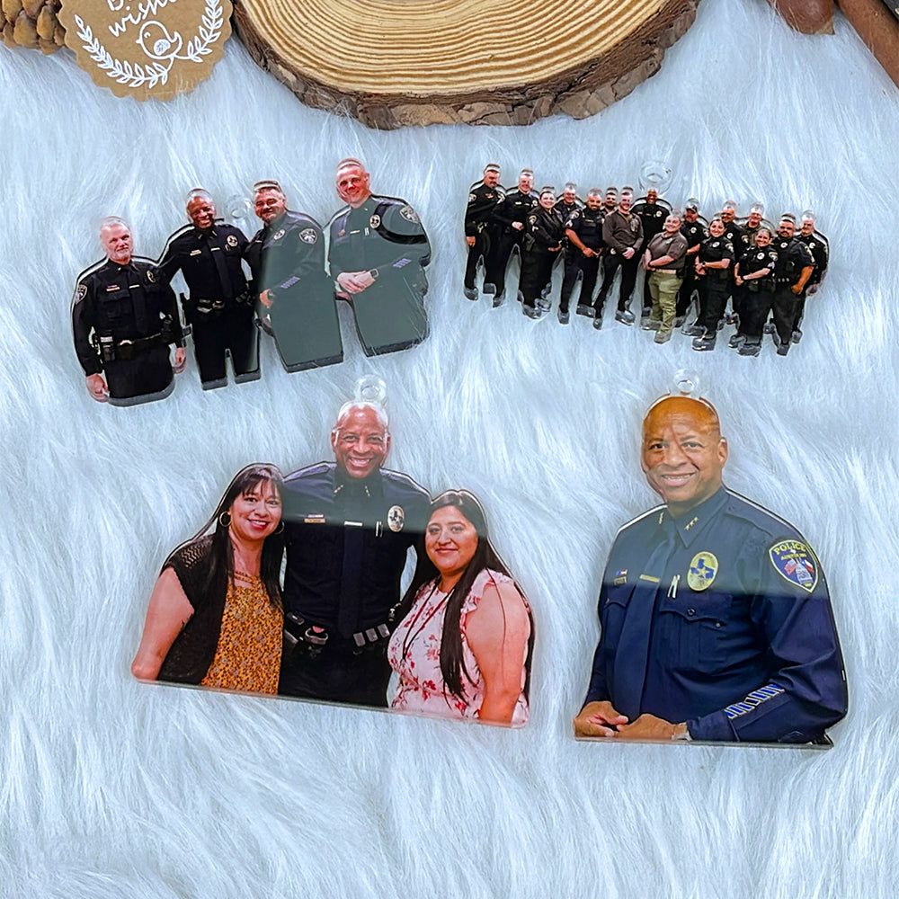 Custom Photo Gifts for Police Officer Ornament 121acvp140924-Homacus